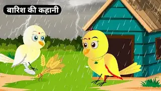 कार्टून | बारिश की कहानी | Hindi Story Tuni chidiya | Chidiya ki kahani | Tonton हिंदी