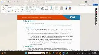 Illustrated Excel 2019 | Module 5: End of Module Project 1 City Sports 