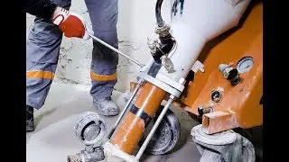Настройка и запуск штукатурной станции PFT Ritmo XL | Эксплуатация