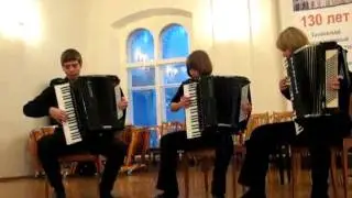 accordionist's trio. В. Азарашвили. Хота