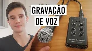 Como fazer GRAVAÇÃO de voz (gravador mixerface r4r)