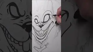 EASTER RABBIT #shorts #drawing #easter #bunny #tattoo #sketch #horror #artist #wordattack88