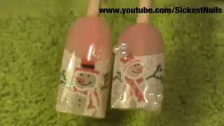 ☃ 🎅 Christmas Ribbon Nails / Uñas Navideñas de Liston:
