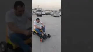 картинг из гироскутера.  тест 100кг
