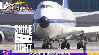 🔴LIVE LAX Airport Plane Spotting |  RETRO LUFTHANSA 747 ARRIVES!