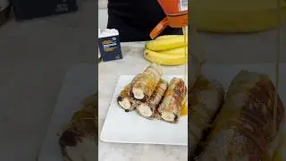 Nutella Banana Chimichanga #recipe #dessert #food #banana #nutella