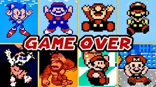 Evolution of NES Bootleg Improvement Hacks GAME OVER Screens - 4K