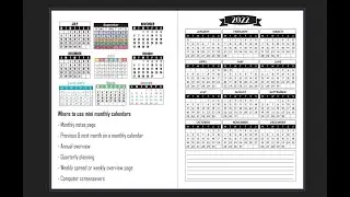 How to make mini monthly calendars for your printables using Affinity Publisher