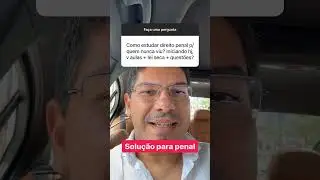 Como estudar D. Penal para quem é iniciante?concursopublico #questoesdeconcursos #direito #estudar