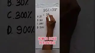 how to solution percentage type short questions #shorts