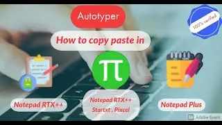 Image to Notepad RTX++ copy paste Autotyper (.rtx)= How to copy paste in RTX++ = Startxt, pixcel