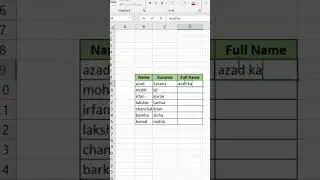 Use Of Flash Fill In Excel | Split First Name And Last Name Flash Fill in excel 
