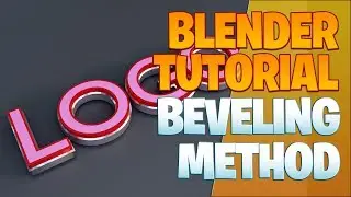 Advanced text beveling method - Blender Tutorial