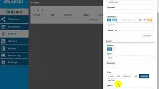 DIALink Event function demo