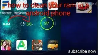 How to clean your ram on a android phone!!