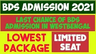 BDS admission in west Bengal / low package -  non qualified students no update till now