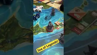 Sea of Legends - 4 players! #seaoflegends #boardgames #bgg #pirates #sandboxgame