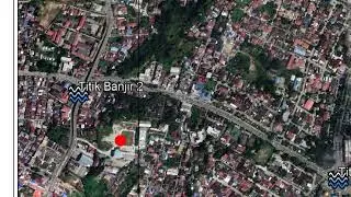 Peta Titik Banjir & Peta Elevasi pulau subang menggunakan Qgis