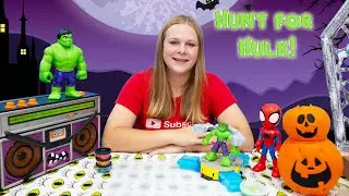 Assistant Searches For the Hulk Play Doh Set in Halloween Town with Waffles