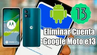 MOTOROLA E13 REMOVE GOOGLE ACCOUNT (FRP) WITHOUT PC, WITHOUT BOX, NEW SECURITY, EASY AND FAST✅️
