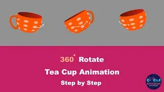 Teacup 3D Rotation animation using After Effects by cycle animation