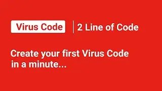 Simple code to create virus 