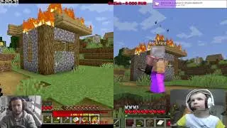 Stream highlights. Играем с Данькой в Minecraft.