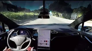 Elon Musk shared a Tesla drive itself to work all on its own