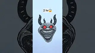 Troll face drawing in 5 sec, 30min and 2 hr #shorts