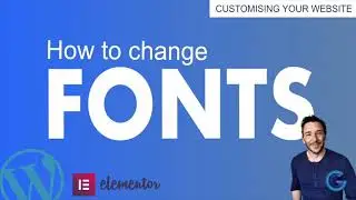 How to change fonts and text style in Elementor