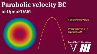 Parabolic velocity Boundary Condition in OpenFOAM | codedFixedValue