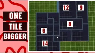 Making a House but Every Room is ONE TILE BIGGER || Sims 4 || Speed Build || BASE GAME || NO CC