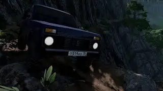 BeamNG.drive DangerousRoadsMap DirtRoad VAZ-2121 NIVA