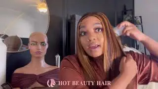 Highlight Color Undetectable 5x5 HD Lace Closure Wig Install | Hot Beauty Hair