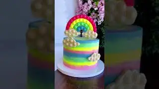 Rainbow pop it cake #shorts #cake#торт
