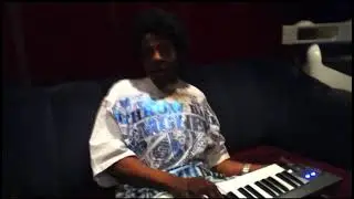Sly Stone goofing around in the studio 2009/2010 (Courtesy Of Cori Jacobs)