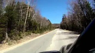 riding on the kancamangus new hampshire, its tricky