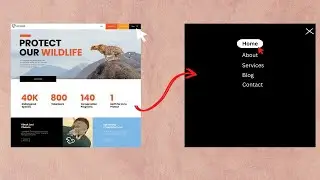 How to Create Responsive Full Screen Overlay Navigation Menu using HTML & CSS