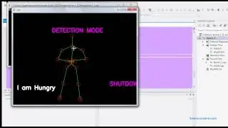 Skeleton tracking and Gesture Recognition using Kinect in Opencv