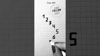 How to draw numbers in cells #drawing #howtodraw