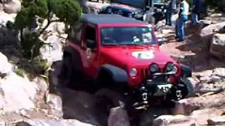 Bestop Jeep -almost- does endo in Moab