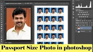 How To Create a  passport size photo in photoshop cc 2020 | Photoshop Tutorial