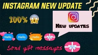 Instagram gift messages update || problem solved 100% 😱 ||2020 gift messages ||