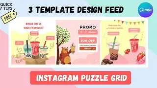 3 DESAIN FEED INSTAGRAM MENARIK CANVA AUTO LARISSSS