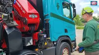 Hydraulic swing up stabilizer - retrofit kit for 7020 and 9520 HMF cranes