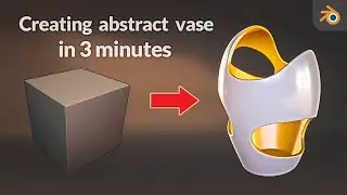 Blender | Modeling abstract vase in 3 minutes | Tutorial