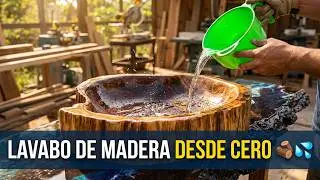 COMO‼️HACER UN LAVAMANOS/LAVABO💦 DE MADERA🌲