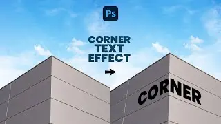 3D Corner Text Effect Perspective | Photoshop Typography Tutorial