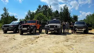 Ineos Grenadier vs Jeep Wrangler Rubicon vs Land Rover New Defender vs Discovery IV  (4K)
