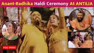 Anant Ambani Radhika Merchant HALDI CEREMONY At ANTILIA!